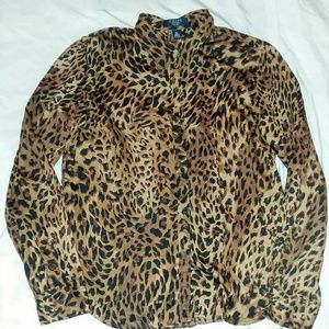 CHAPS LONG SLEEVE BLOUSE